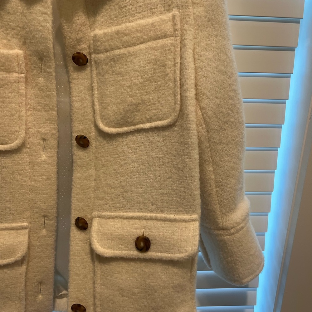 Sezane Cream Wool Jacket - Picture 8 of 11
